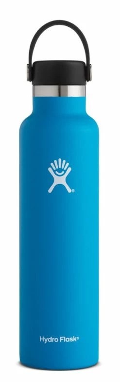 Hydro Flask Standard-Mouth Vacuum Water Bottle with Flex Cap - 24 fl. oz. -Camp & Hike Deals Shop 002714b3 06bd 4ddd b113 8f27e9211fcc