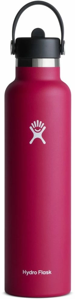 Hydro Flask Standard-Mouth Vacuum Water Bottle with Flex Straw Cap - 24 fl. oz. -Camp & Hike Deals Shop 0413d382 25b3 46d0 bafe 78cd31a2c9e5