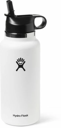 Hydro Flask Wide-Mouth Vacuum Water Bottle with Straw Lid - 32 fl. oz. -Camp & Hike Deals Shop 35d3f0ee beb6 4077 a450 86c172ffebf1