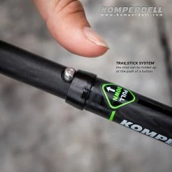 Komperdell Cross Stick Trekking Poles - Pair - Black/Green -Camp & Hike Deals Shop 4390a0f9 061b 4e52 a8cf 251a84a26fec