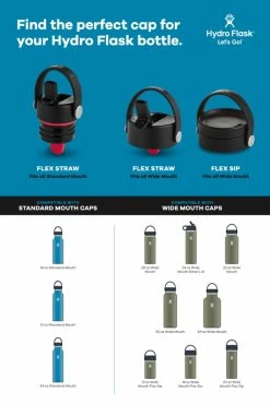Hydro Flask Wide-Mouth Vacuum Water Bottle with Straw Lid - 32 fl. oz. -Camp & Hike Deals Shop 51612541 316d 4615 8330 77b2bf5db303