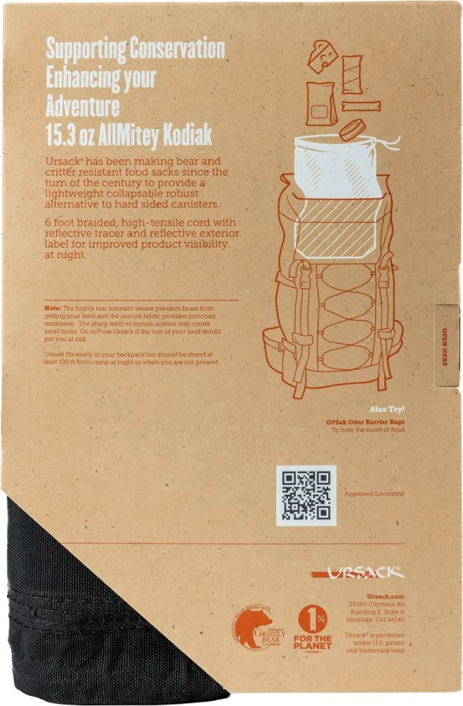 Ursack AllMitey Kodiak Bear and Critter Sack - 30 Liters 5 Ursack AllMitey Kodiak Bear and Critter Sack - 30 Liters - Image 5