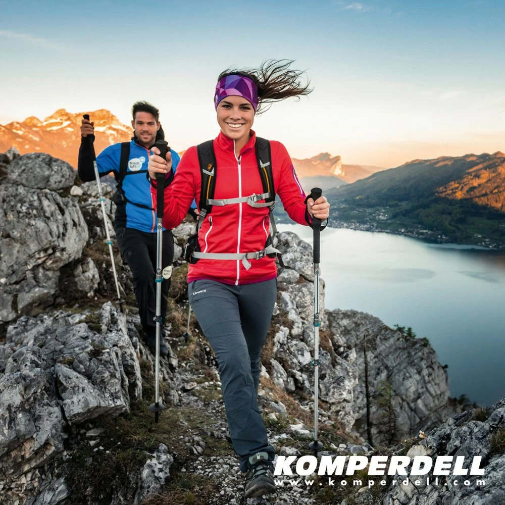 Komperdell Carbon C3 Pro Trekking Poles - 2020 - Pair - Black/Green 3 Komperdell Carbon C3 Pro Trekking Poles - 2020 - Pair - Black/Green - Image 3