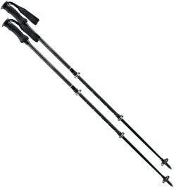 Komperdell Summit Carbon Trekking Poles - Pair - Black/Blue