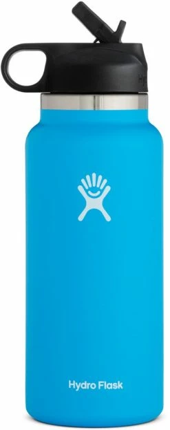 Hydro Flask Wide-Mouth Vacuum Water Bottle with Straw Lid - 32 fl. oz. -Camp & Hike Deals Shop 7abdc7c0 dda6 4fb3 a129 d95e68f7a87c
