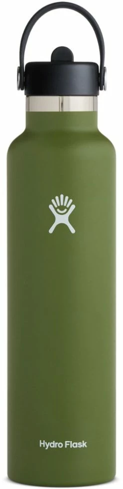 Hydro Flask Standard-Mouth Vacuum Water Bottle with Flex Straw Cap - 24 fl. oz. -Camp & Hike Deals Shop 87ef12f5 ae0f 496e a699 addd4f2864c3