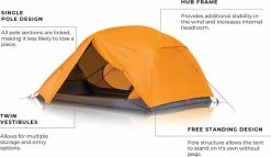 Zempire Zeus 2-Person Tent - Orange -Camp & Hike Deals Shop 8debe82e 20d9 4054 9019 4c994f0f6175