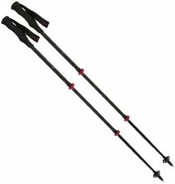 Komperdell Carbon C3 Compact Trekking Poles - Pair - Black/Berry
