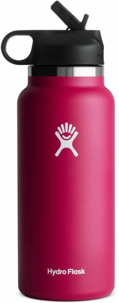 Hydro Flask Wide-Mouth Vacuum Water Bottle with Straw Lid - 32 fl. oz. -Camp & Hike Deals Shop 93a15b86 c691 4de5 a136 6aec8bf09a8a