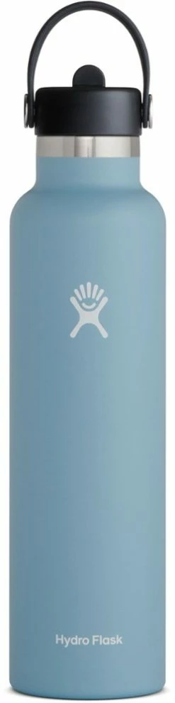 Hydro Flask Standard-Mouth Vacuum Water Bottle with Flex Straw Cap - 24 fl. oz. -Camp & Hike Deals Shop 99e01877 7dff 4ce9 b80c 0cadccde75aa