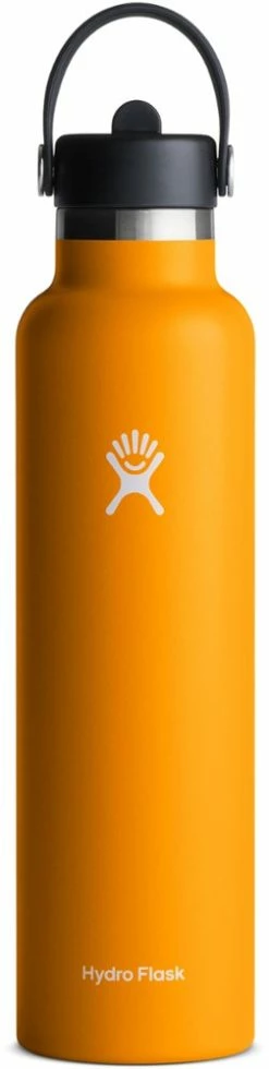 Hydro Flask Standard-Mouth Vacuum Water Bottle with Flex Straw Cap - 24 fl. oz. -Camp & Hike Deals Shop 9a6ac5d0 f98d 4c76 b46c 764d94e7b1c9