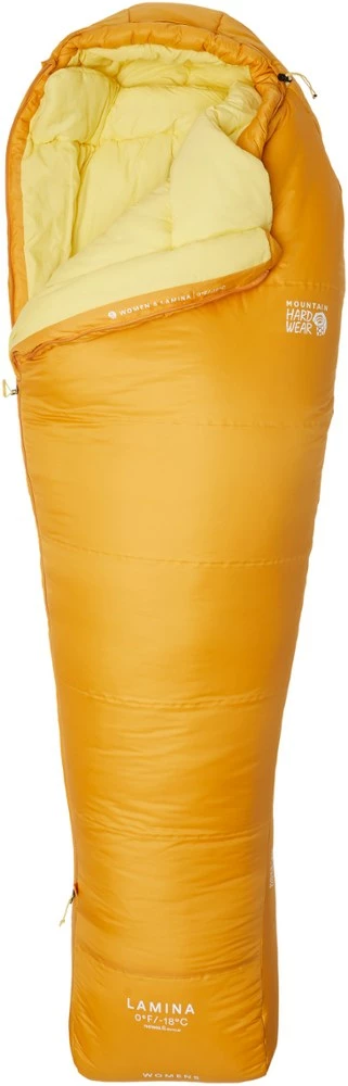 Mountain Hardwear Lamina 0 Sleeping Bag - Women's Long - Sunset Gold 1 Mountain Hardwear Lamina 0 Sleeping Bag - Women's Long - Sunset Gold
