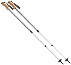 Komperdell Peak Cork Antishock Trekking Poles - Pair - Gray