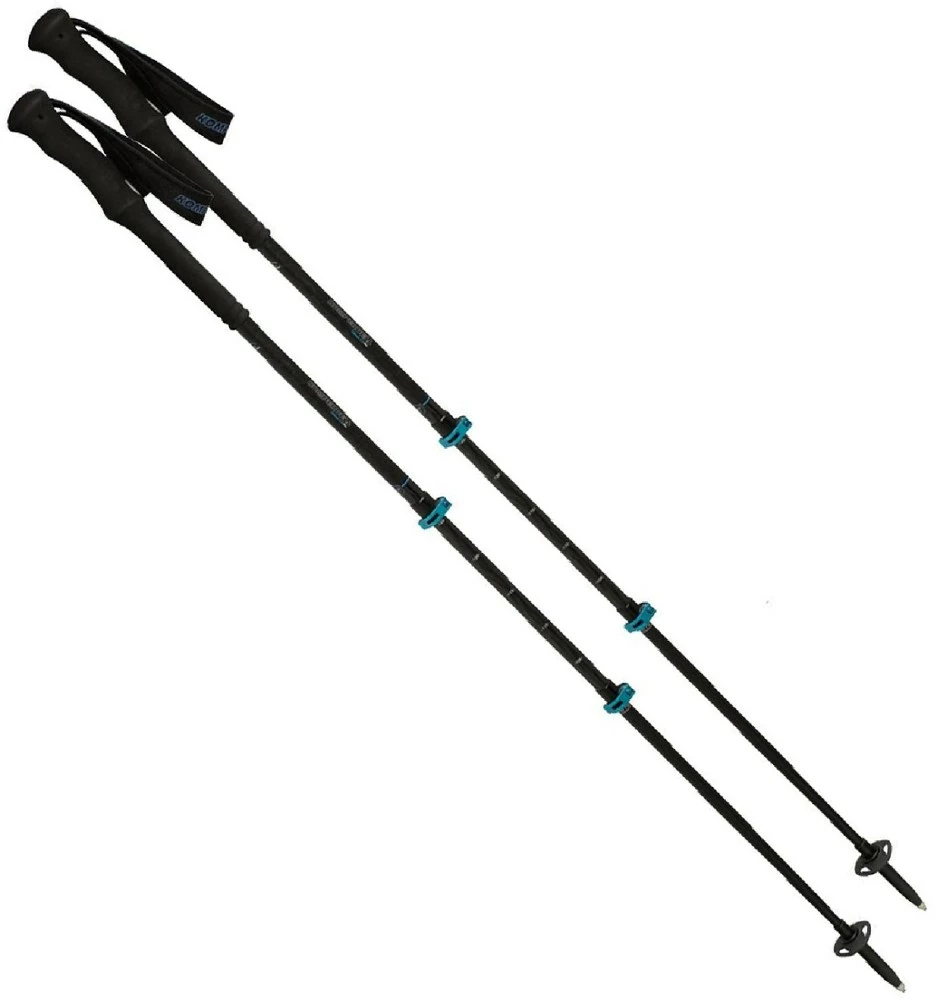 Komperdell Carbon C3 Pro Trekking Poles - 2020 - Pair - Black/Green 1 Komperdell Carbon C3 Pro Trekking Poles - 2020 - Pair - Black/Green