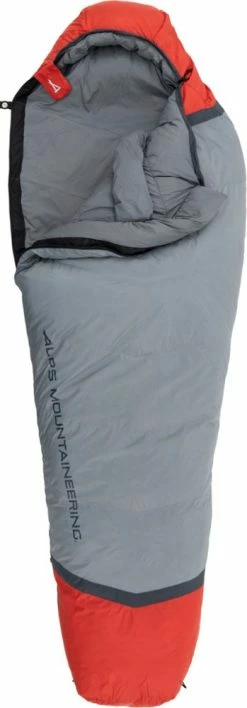 ALPS Mountaineering Zenith 30 Sleeping Bag - 2022 - Long - Gray/Red