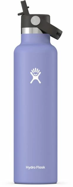 Hydro Flask Standard-Mouth Vacuum Water Bottle with Flex Straw Cap - 24 fl. oz. -Camp & Hike Deals Shop c0817c91 5554 4322 851c 90ab937c25ff