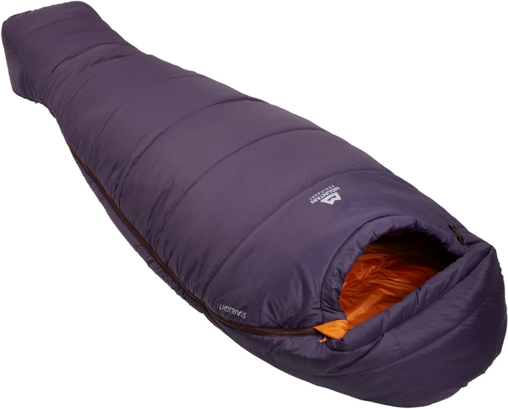 Mountain Equipment Starlight I Sleeping Bag - Women's - Aubergine/Blaze 2 Mountain Equipment Starlight I Sleeping Bag - Women's - Aubergine/Blaze - Image 2