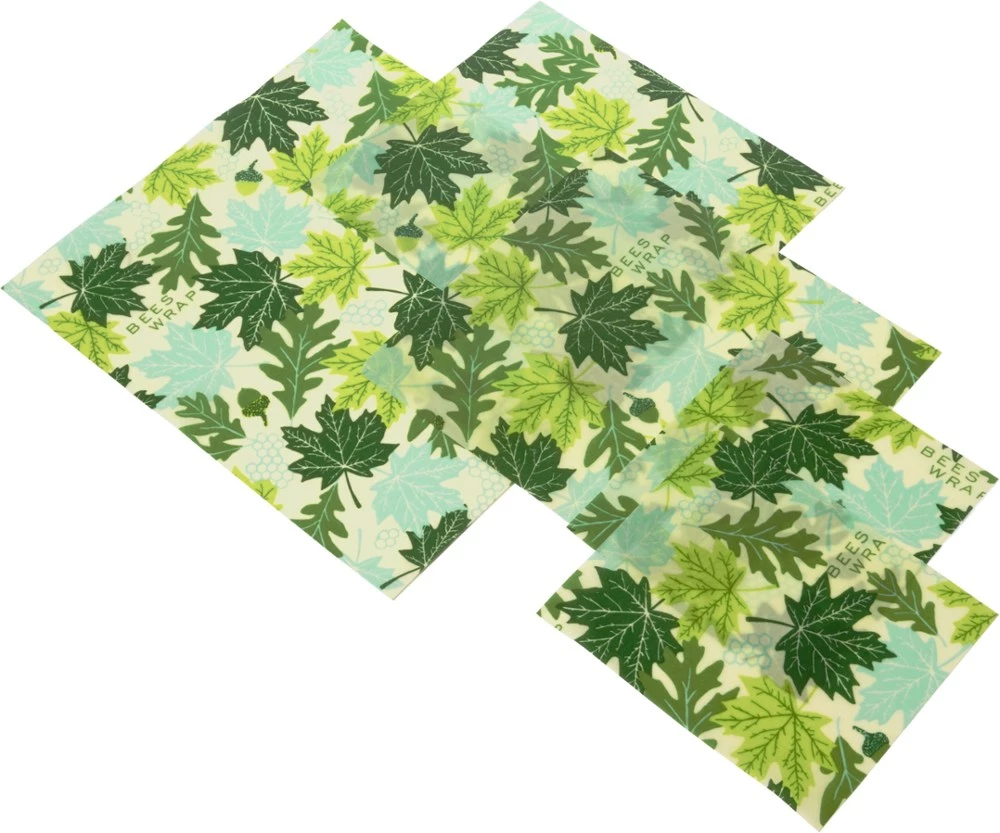 Bee's Wrap Forest Floor Print Wraps - Set of 5 1 Bee's Wrap Forest Floor Print Wraps - Set of 5