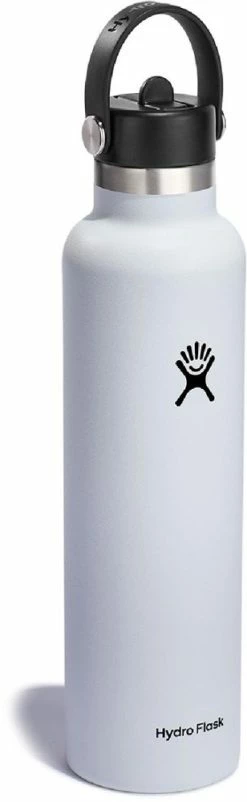 Hydro Flask Standard-Mouth Vacuum Water Bottle with Flex Straw Cap - 24 fl. oz. -Camp & Hike Deals Shop d29b72b7 0faa 4c86 8359 21b9208a21e1