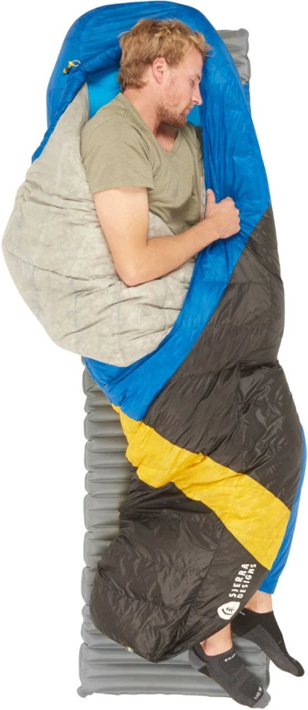 Sierra Designs Cloud 35 Sleeping Bag - Long - Blue/Black 3 Sierra Designs Cloud 35 Sleeping Bag - Long - Blue/Black - Image 3