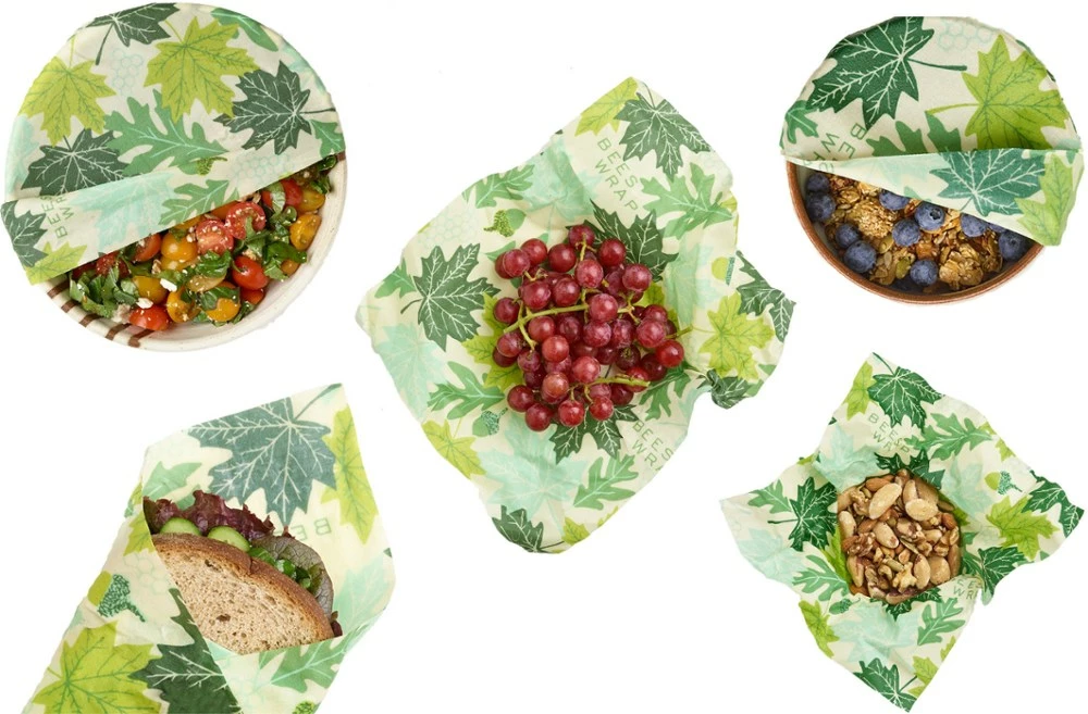 Bee's Wrap Forest Floor Print Wraps - Set of 5 3 Bee's Wrap Forest Floor Print Wraps - Set of 5 - Image 3