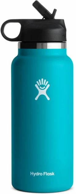 Hydro Flask Wide-Mouth Vacuum Water Bottle with Straw Lid - 32 fl. oz.