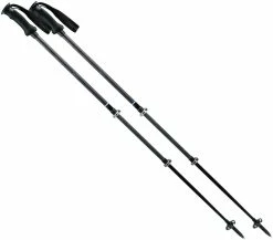Komperdell Summit Carbon Compact Trekking Poles - Pair - Black/Red