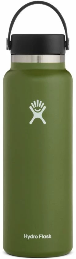 Hydro Flask Wide-Mouth Vacuum Water Bottle with Flex Cap - 40 fl. oz. -Camp & Hike Deals Shop f2f526e9 a414 4194 ab0f 90ce5fecbeef